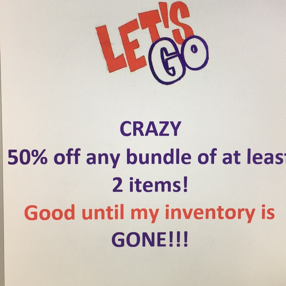 50% off  2 or more items!!
